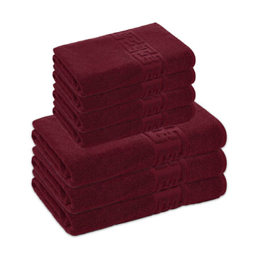 Set 7 prosoape 100% Bumbac - model GREEK Border | 0120