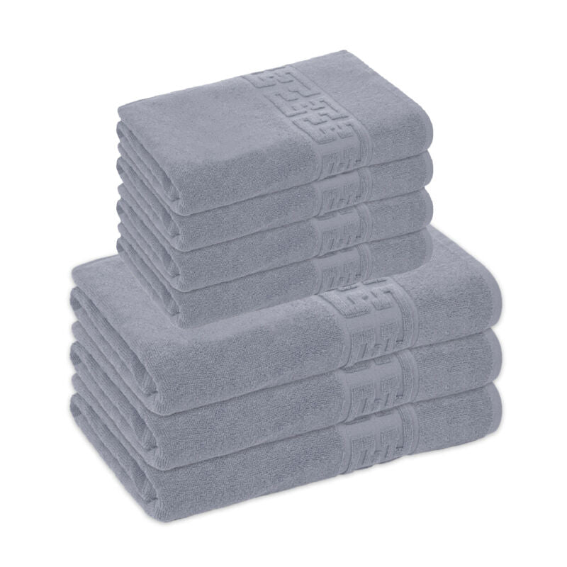 Set 7 prosoape 100% Bumbac - model GREEK Border | 0118