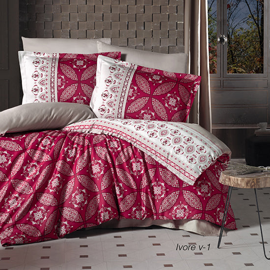 Lenjerie de pat satin Clasy King size  | 1866-R