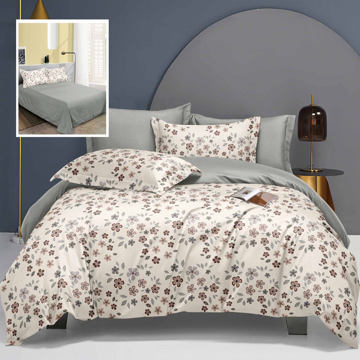 Lenjerie de pat bumbac finet Elegance – 6 piese | 10303-R