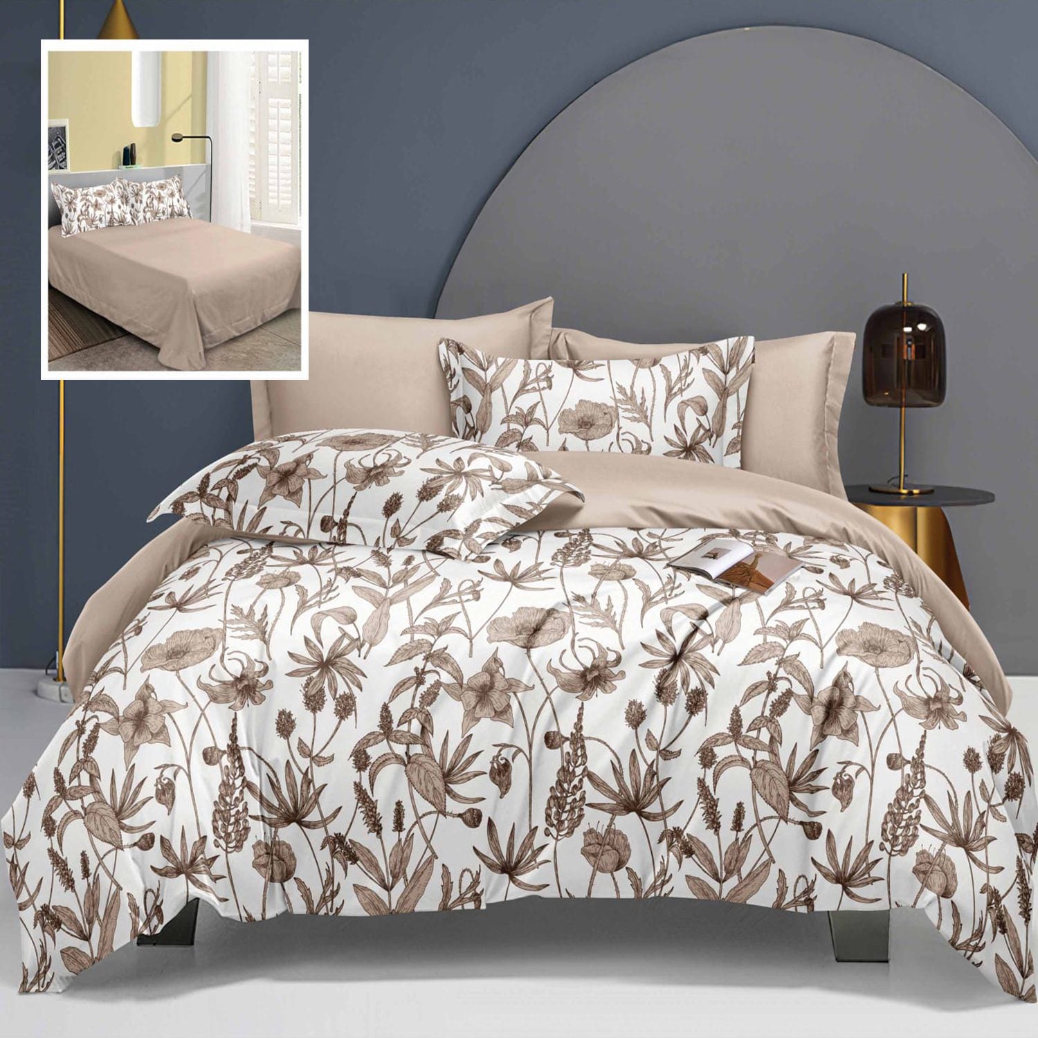 Lenjerie de pat bumbac finet Elegance – 6 piese | 10299-R