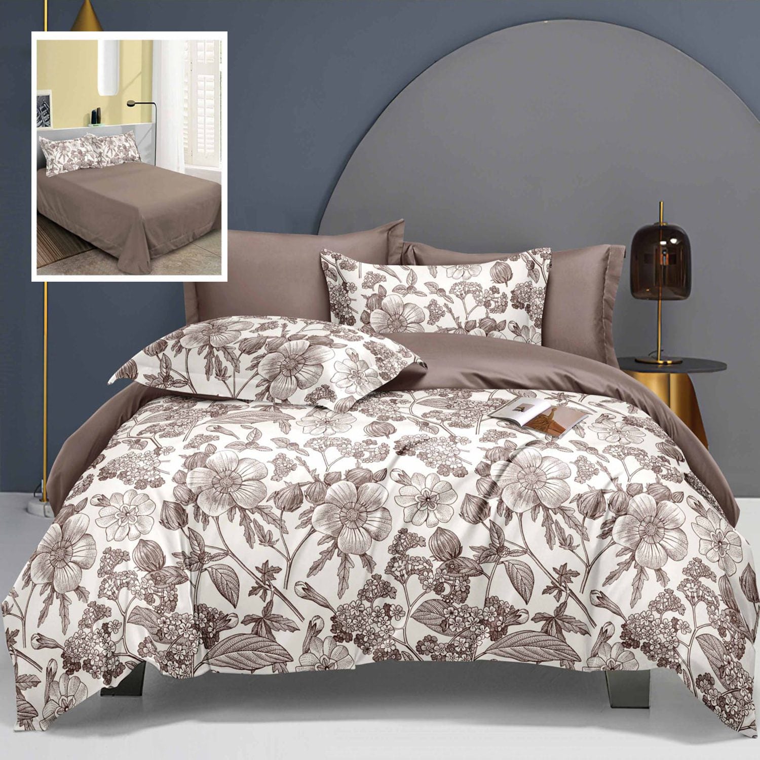 Lenjerie de pat bumbac finet Elegance – 6 piese | 10298-R