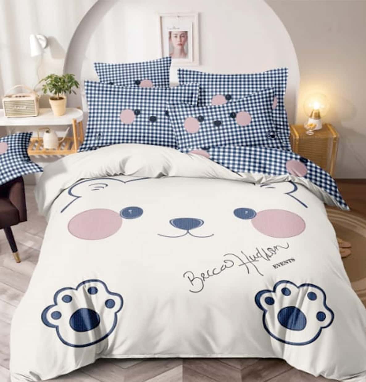 Lenjerie de pat bumbac finet premium – 6 piese | 2114-J