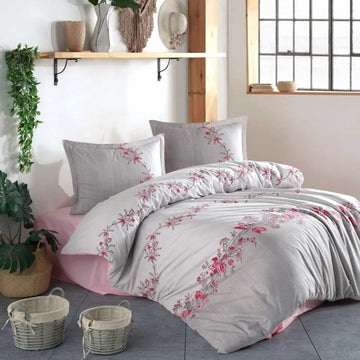 Lenjerie de pat ranforce Clasy King size  | 6920-R