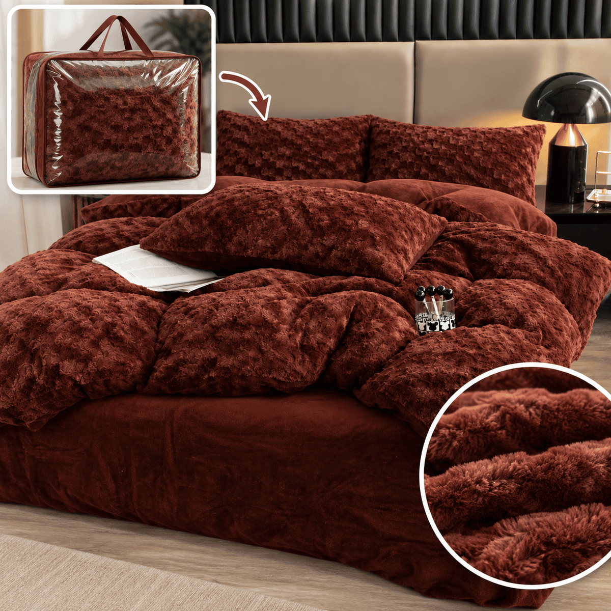 Lenjerie de pat cocolino Premium – 4 piese | 19450-TL