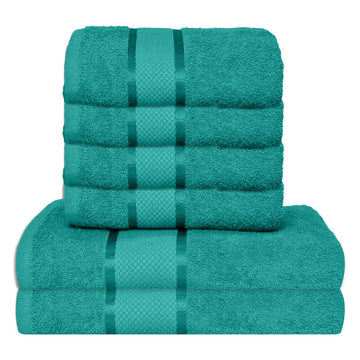 Set 6 prosoape 100% Bumbac - model NewLook Border | 0080