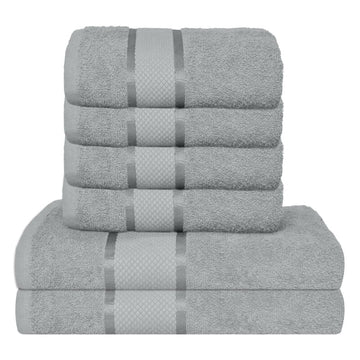 Set 6 prosoape 100% Bumbac - model NewLook Border | 0081
