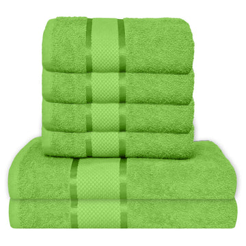 Set 6 prosoape 100% Bumbac - model NewLook Border | 0082