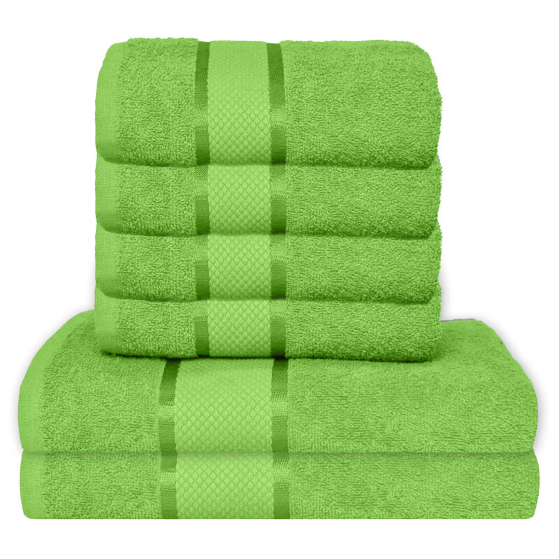 Set 6 prosoape 100% Bumbac - model NewLook Border | 0082