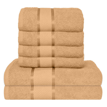 Set 6 prosoape 100% Bumbac - model NewLook Border | 0086