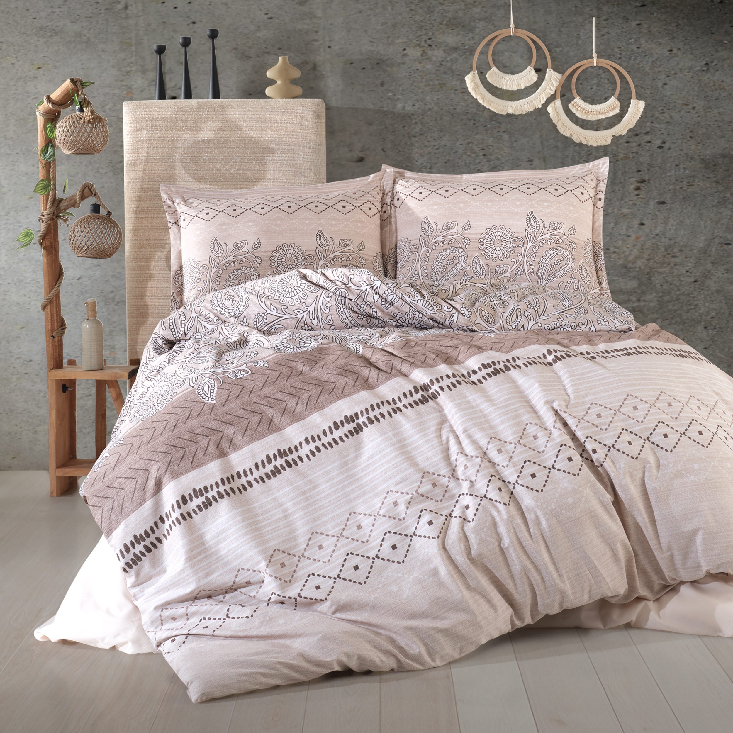 Lenjerie de pat ranforce Clasy King size  | 15594-R