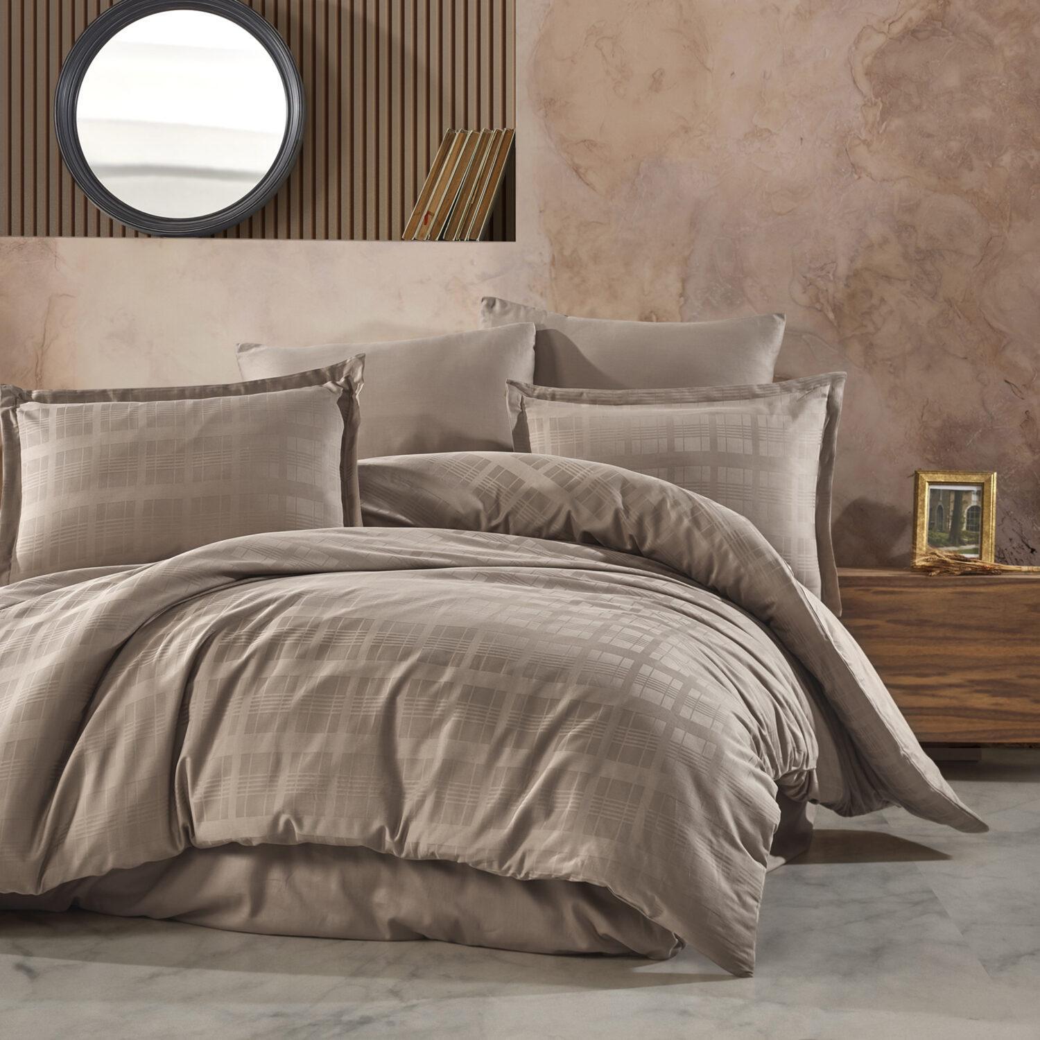 Lenjerie de pat Jacquard bumbac 100% - 6 piese | 9749-R