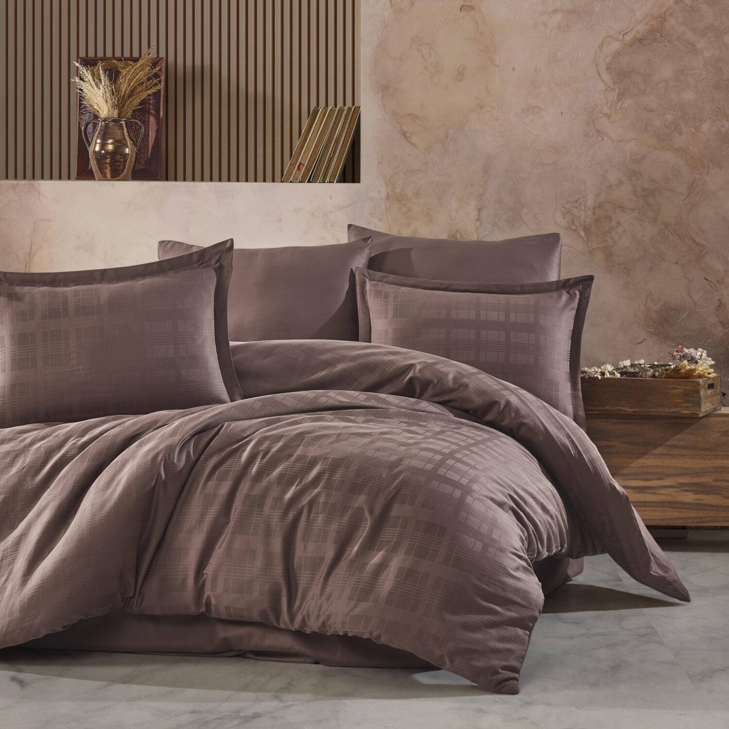 Lenjerie de pat Jacquard bumbac 100% - 6 piese | 9748-R