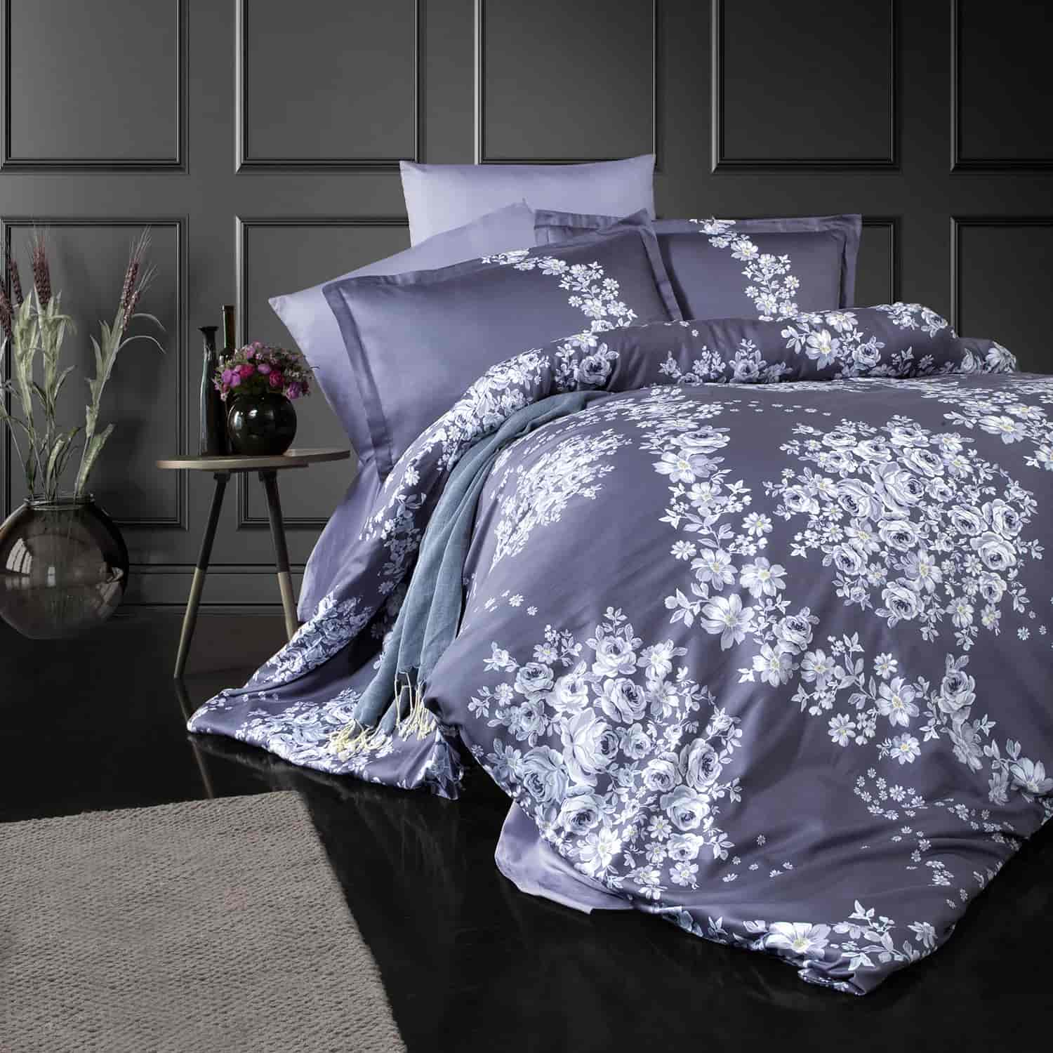 Lenjerie de pat satin Clasy King size  | 6863-R