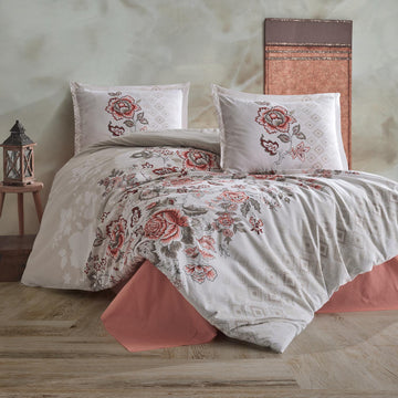 Lenjerie de pat ranforce Clasy King size  | 11249-R