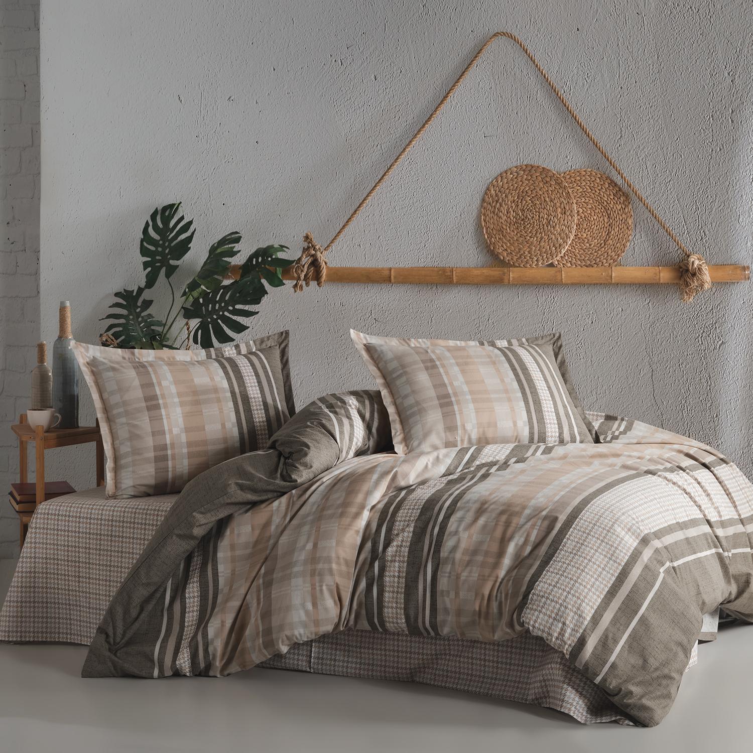 Lenjerie de pat ranforce Clasy King size  | 11298-R