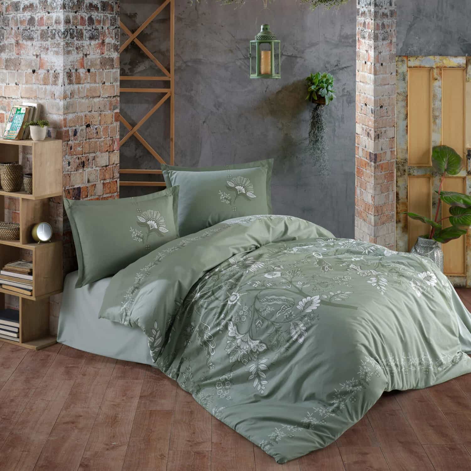 Lenjerie de pat ranforce Clasy King size  | 6918-R