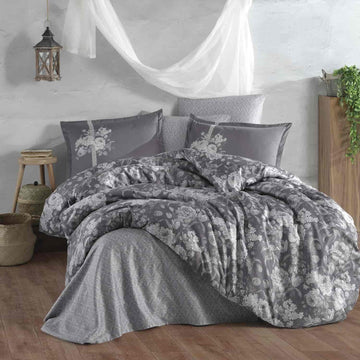 Lenjerie de pat satin Clasy King size  | 6857-R