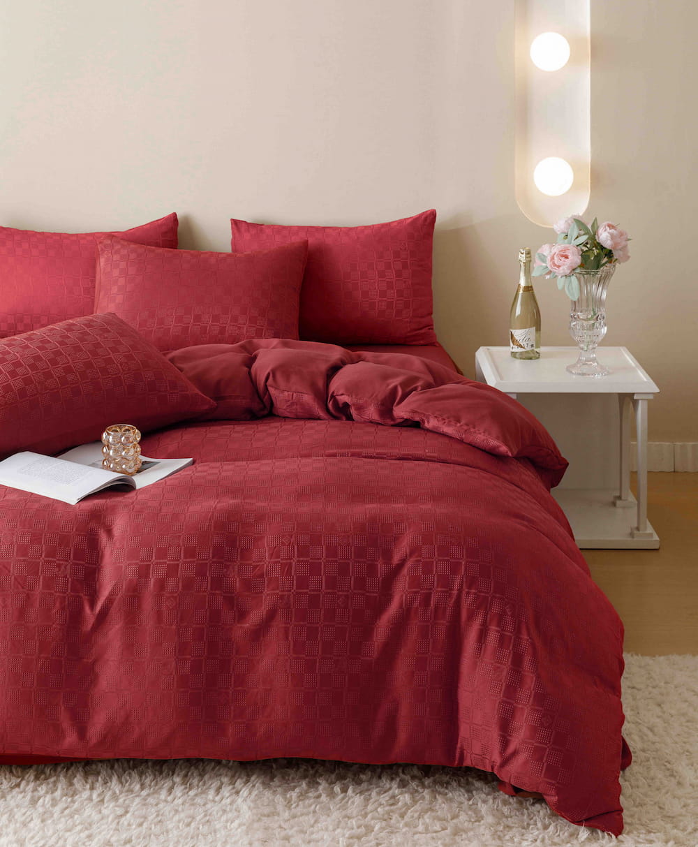 Lenjerie de pat fashion Jacquard + Finet - 6 piese | 5692-J
