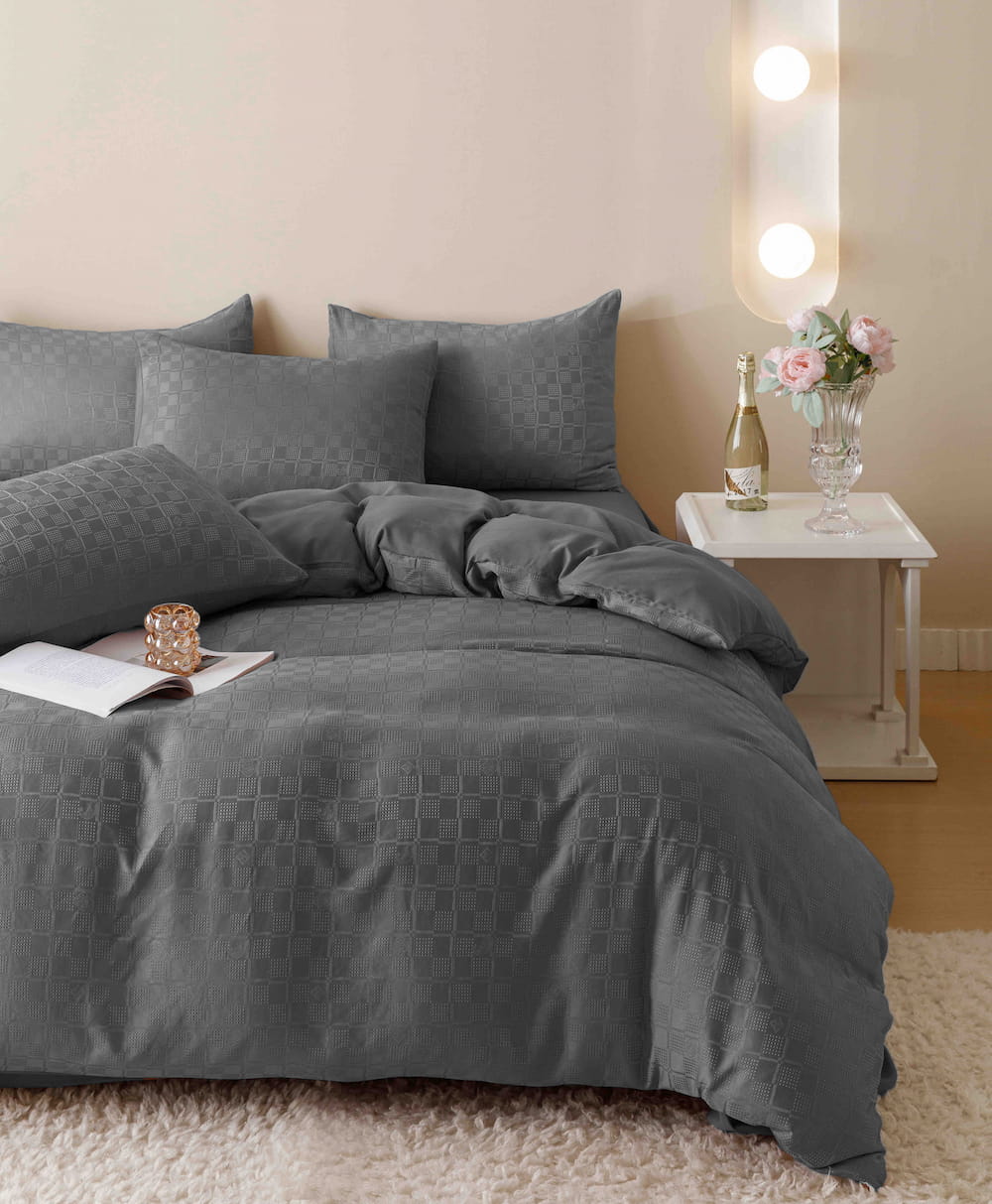 Lenjerie de pat fashion Jacquard + Finet - 6 piese | 5695-J