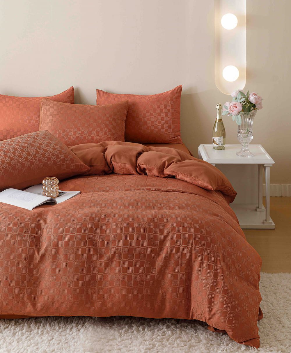Lenjerie de pat fashion Jacquard + Finet - 6 piese | 5690-J