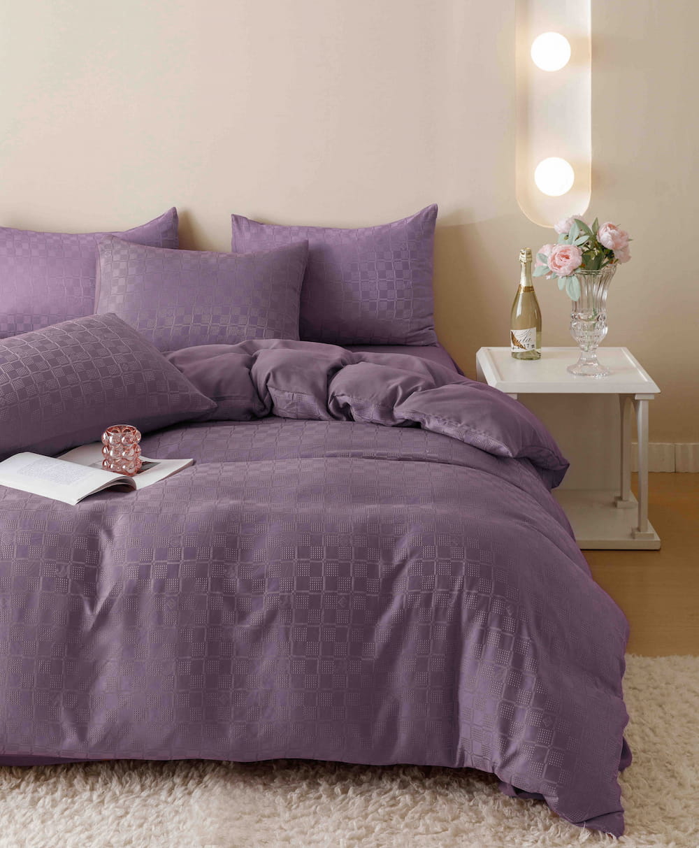 Lenjerie de pat fashion Jacquard + Finet - 6 piese | 5703-J