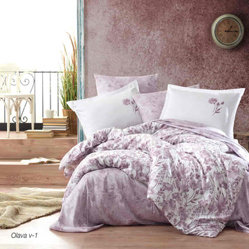 Lenjerie de pat satin Clasy King size  | 6875-R