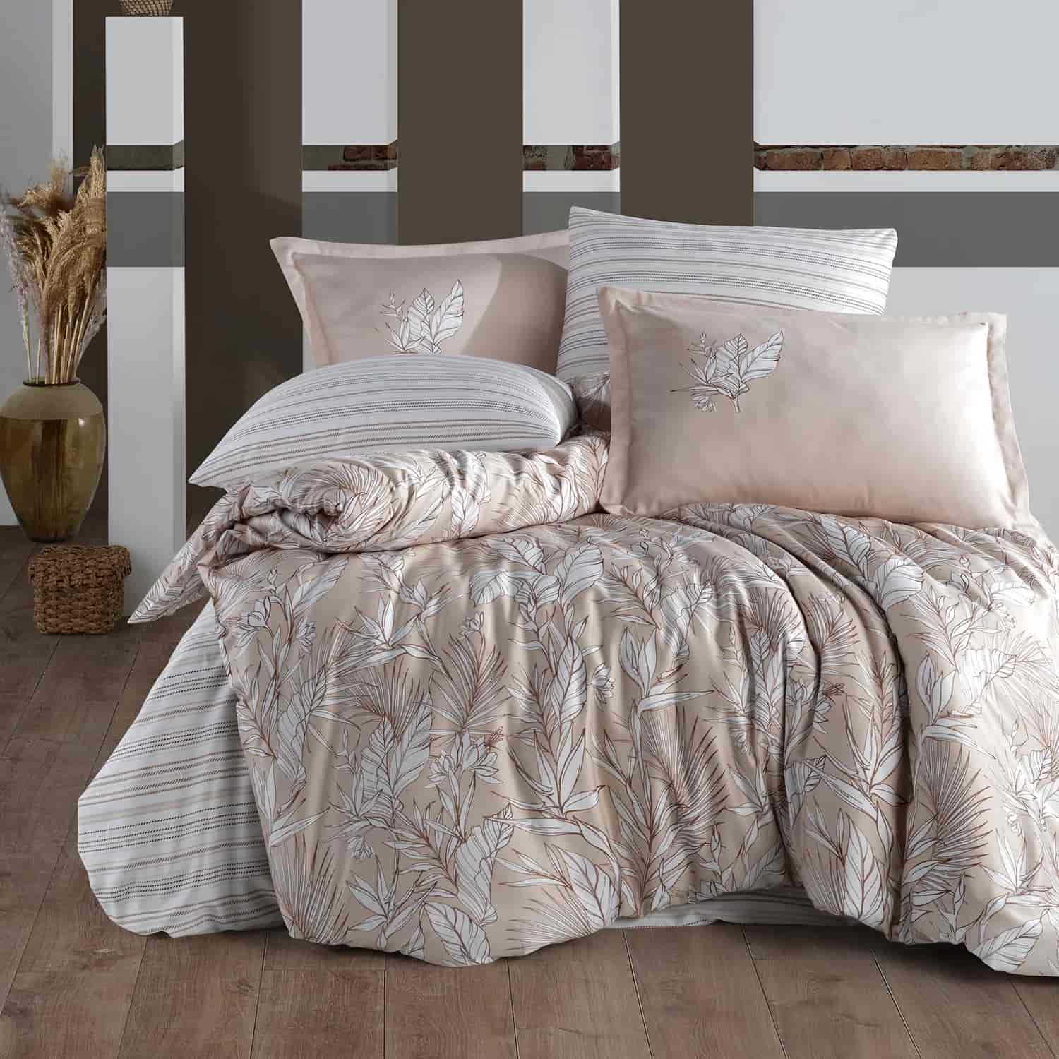 Lenjerie de pat satin Clasy King size  | 6852-R