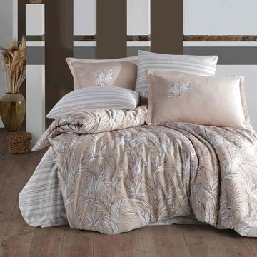 Lenjerie de pat satin Clasy King size  | 6852-R