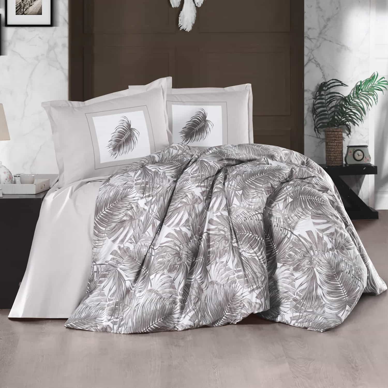 Lenjerie de pat ranforce Clasy King size  | 6885-R