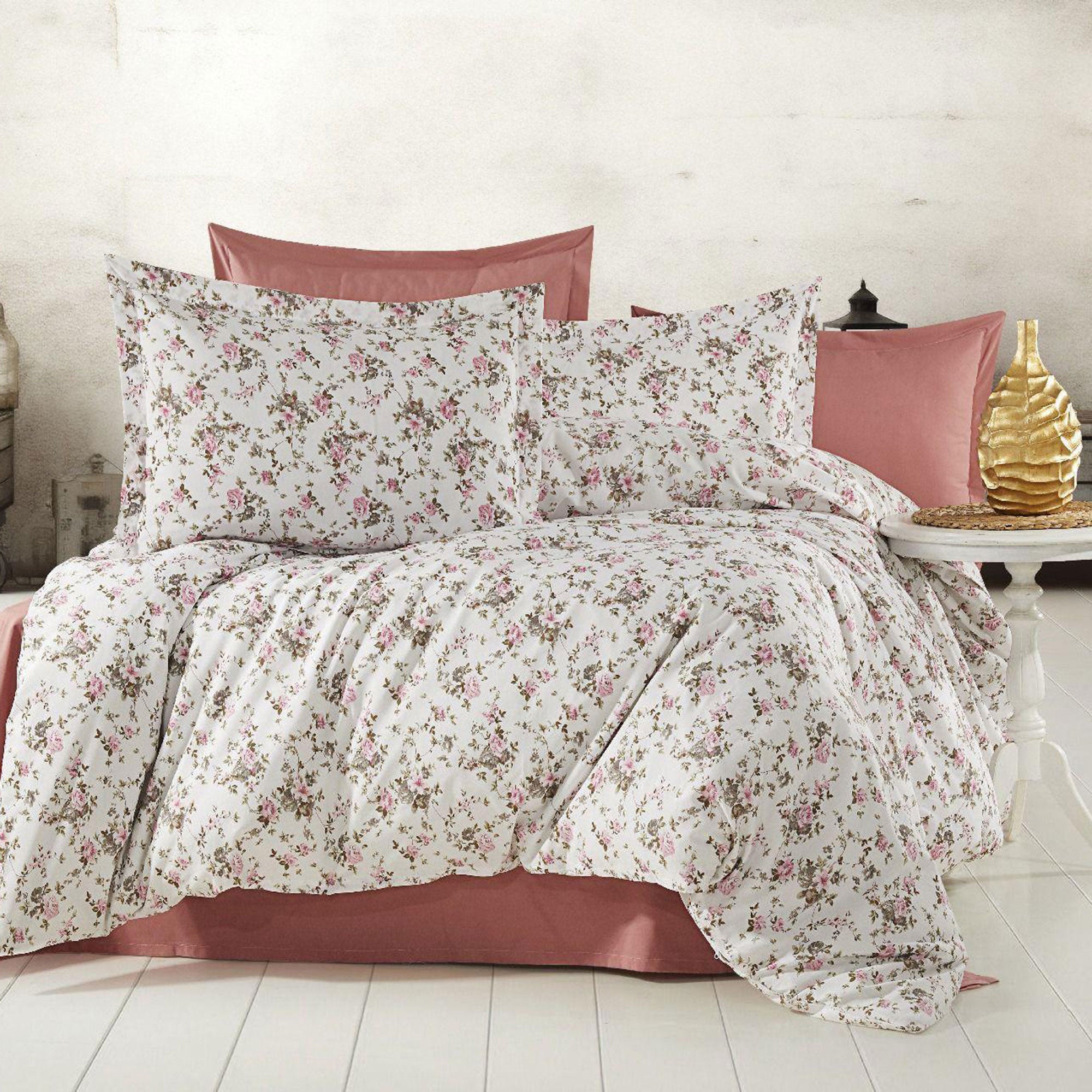 Lenjerie de pat bumbac 100% - 4 piese | 12873-R