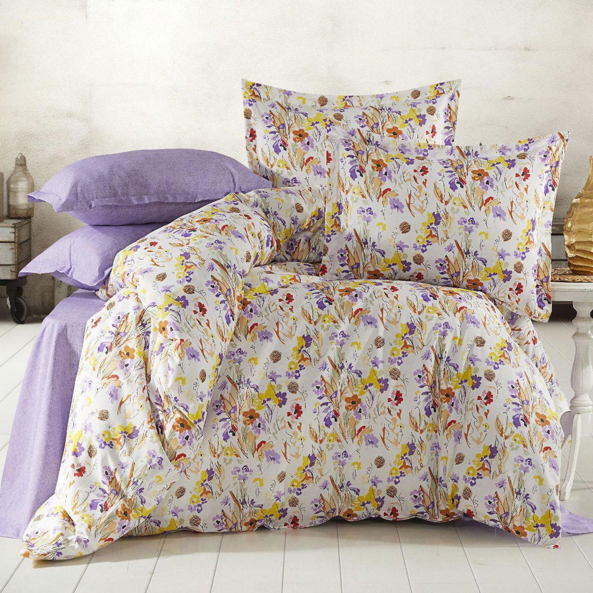 Lenjerie de pat bumbac 100% - 4 piese | 12866-R
