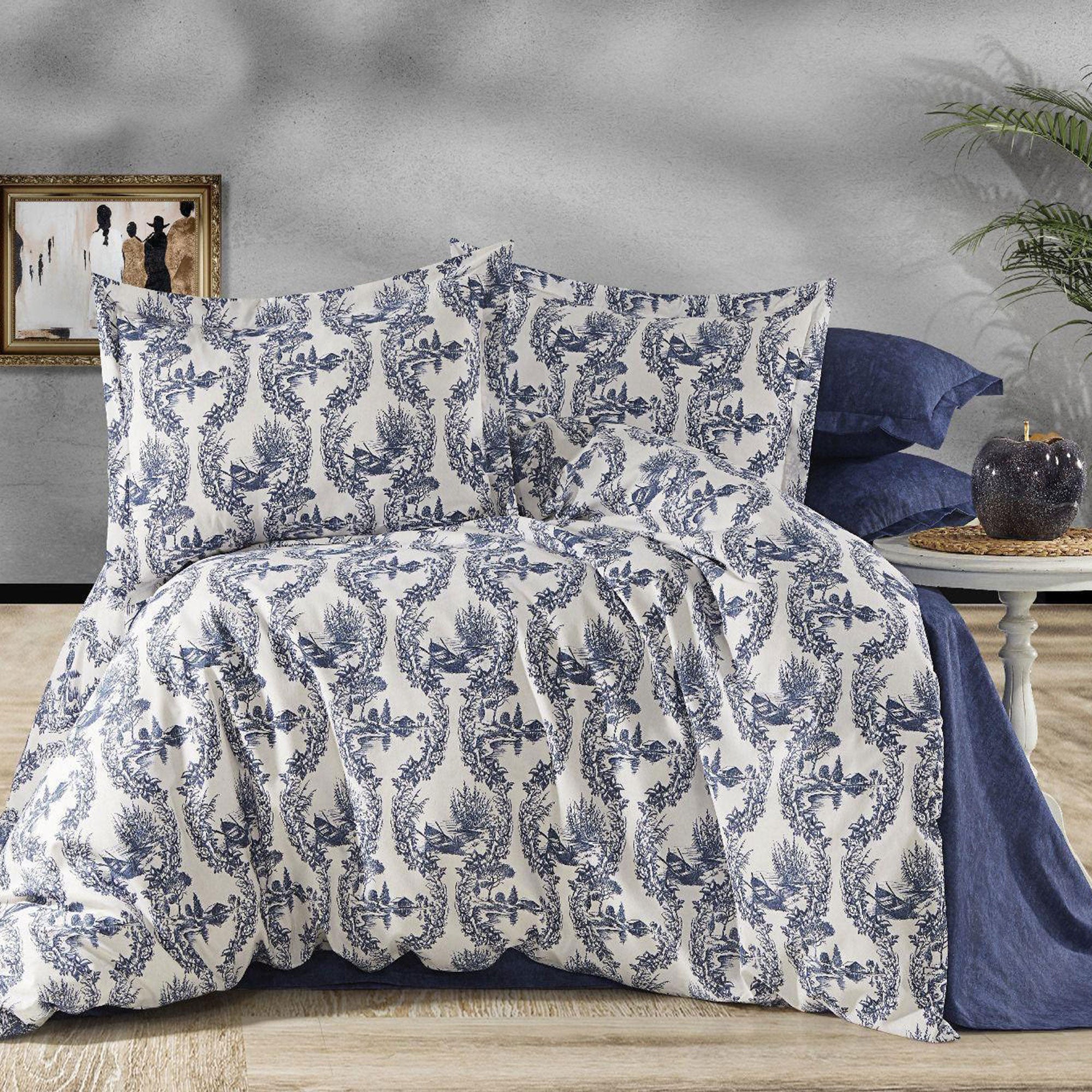 Lenjerie de pat bumbac 100% - 4 piese | 12839-R