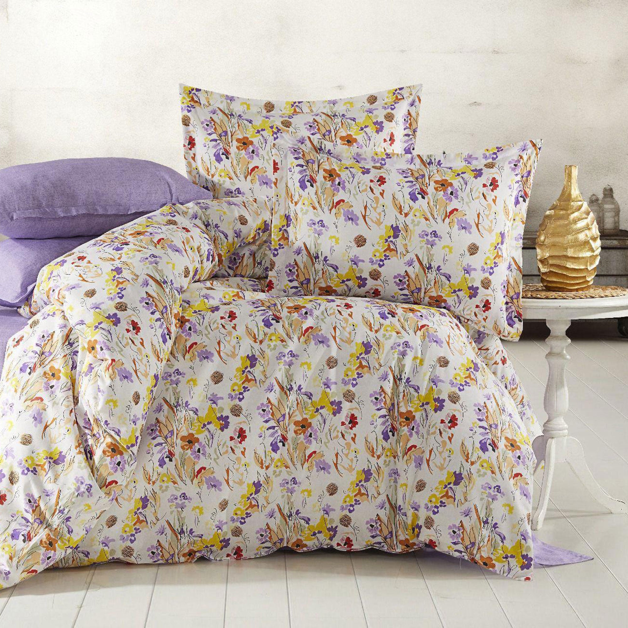 Lenjerie de pat bumbac 100% - 4 piese | 12838-R