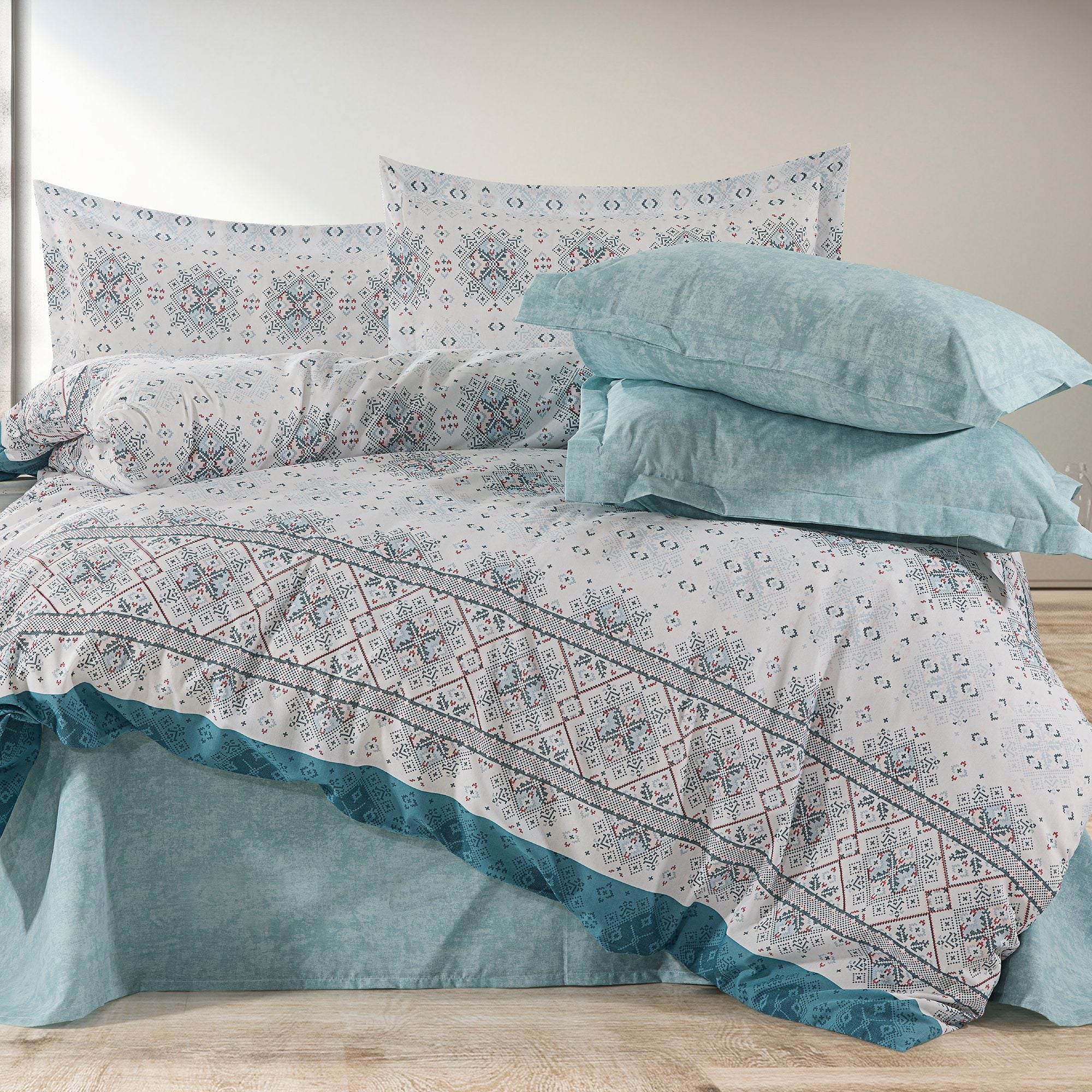 Lenjerie de pat bumbac 100% - 4 piese | 17825-R