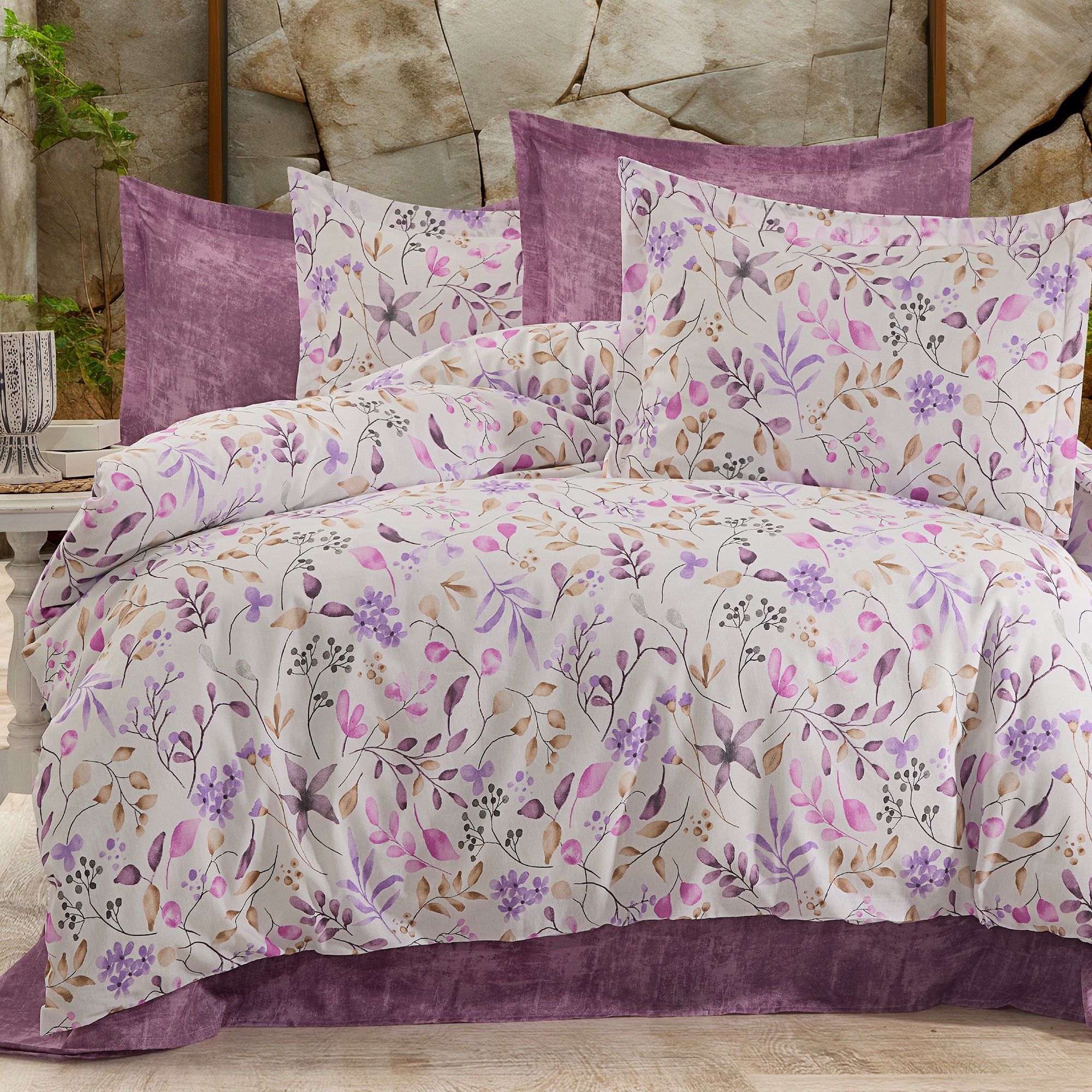 Lenjerie de pat bumbac 100% - 4 piese | 17817-R