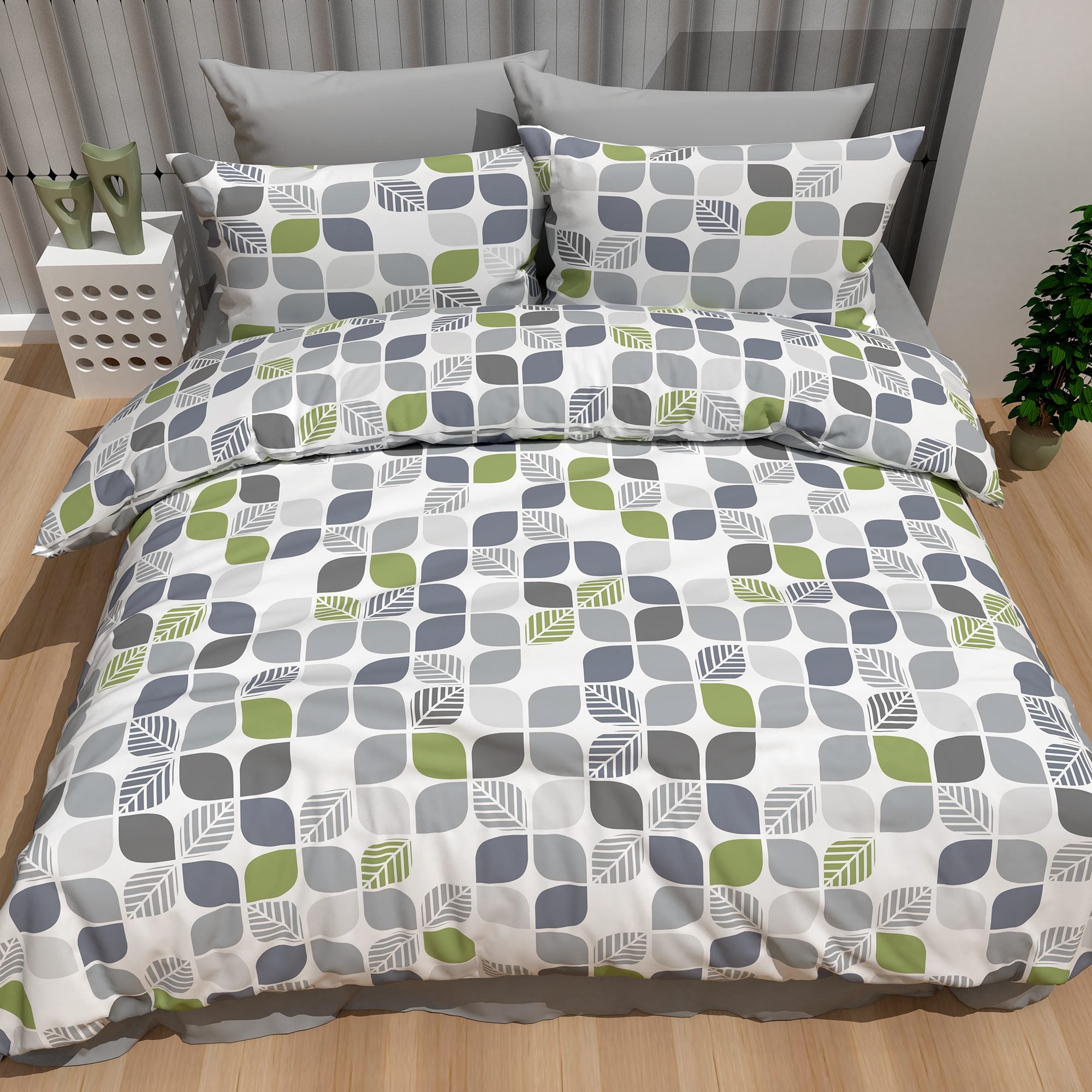 Lenjerie de pat bumbac 100% - 4 piese | 17810-R