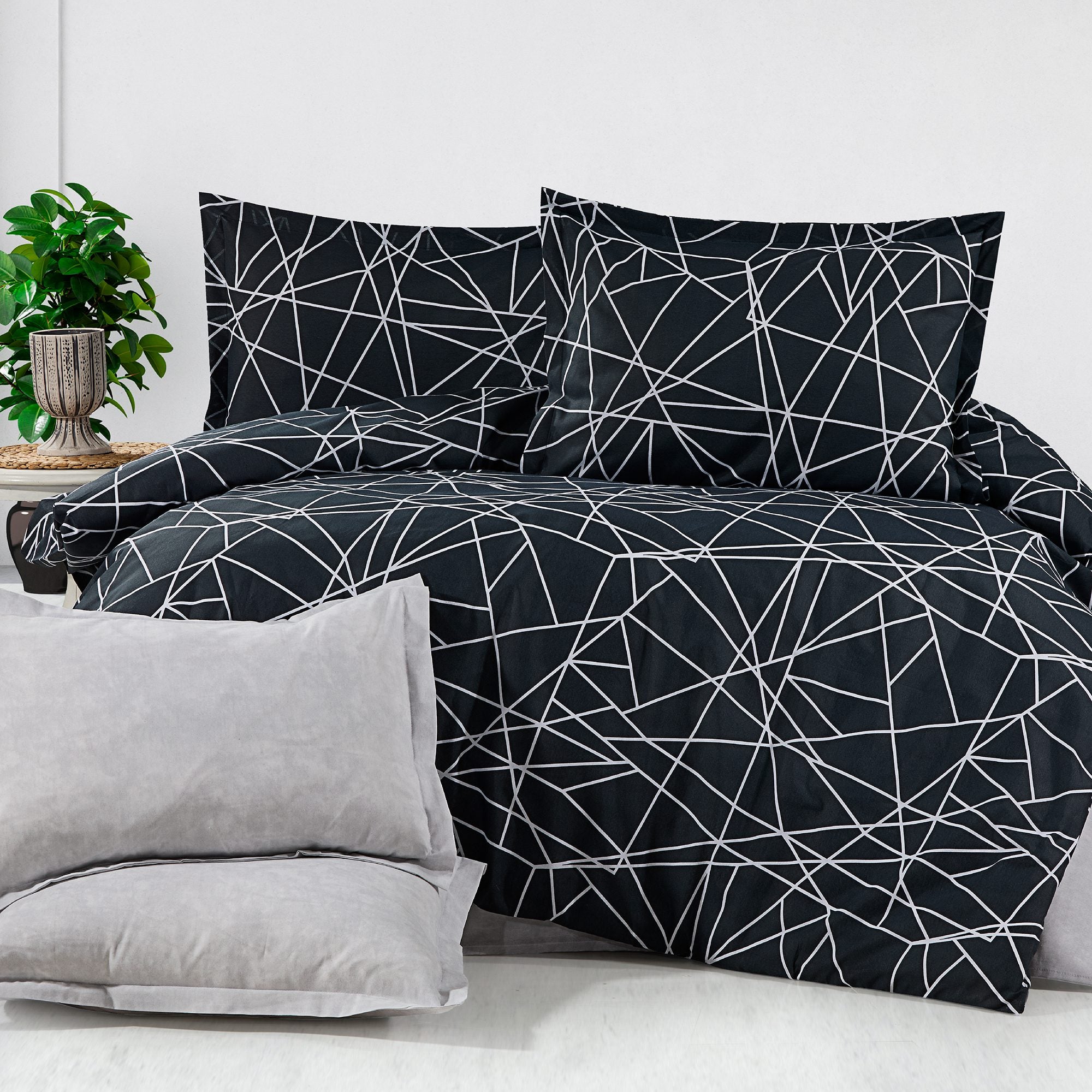 Lenjerie de pat bumbac 100% - 4 piese | 17808-R
