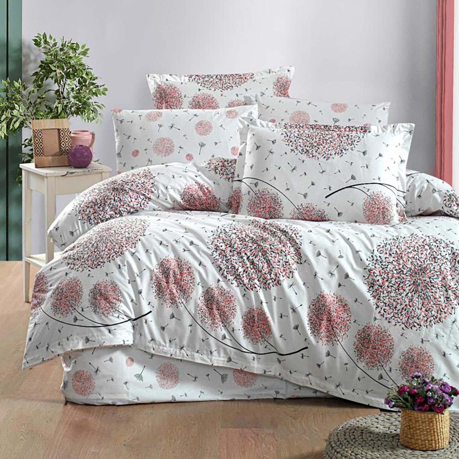 Lenjerie de pat ranforce Clasy King size  | 11253-R