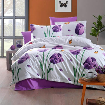 Lenjerie de pat ranforce Clasy King size  | 11254-R