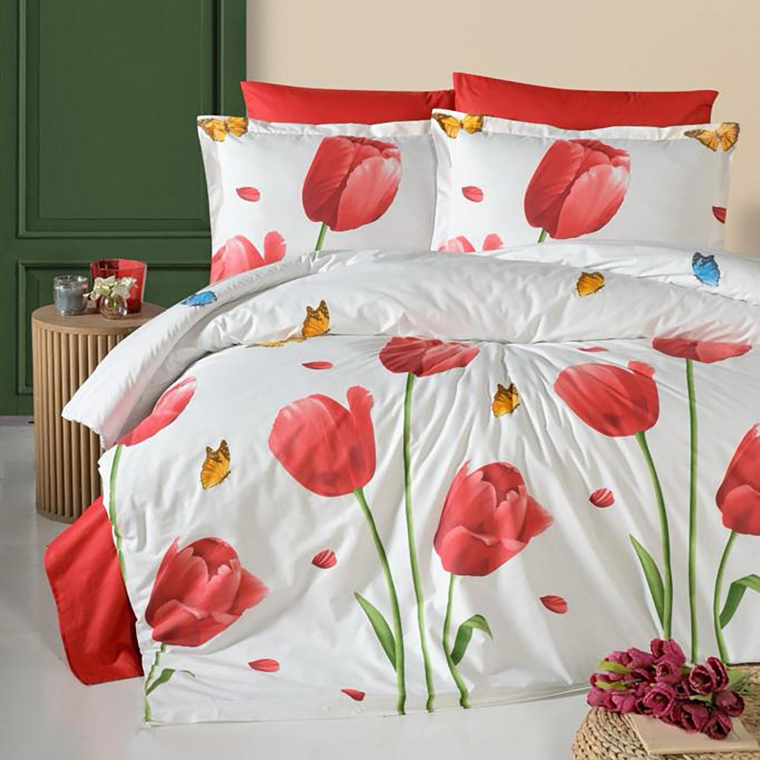 Lenjerie de pat ranforce Clasy King size  | 11261-R