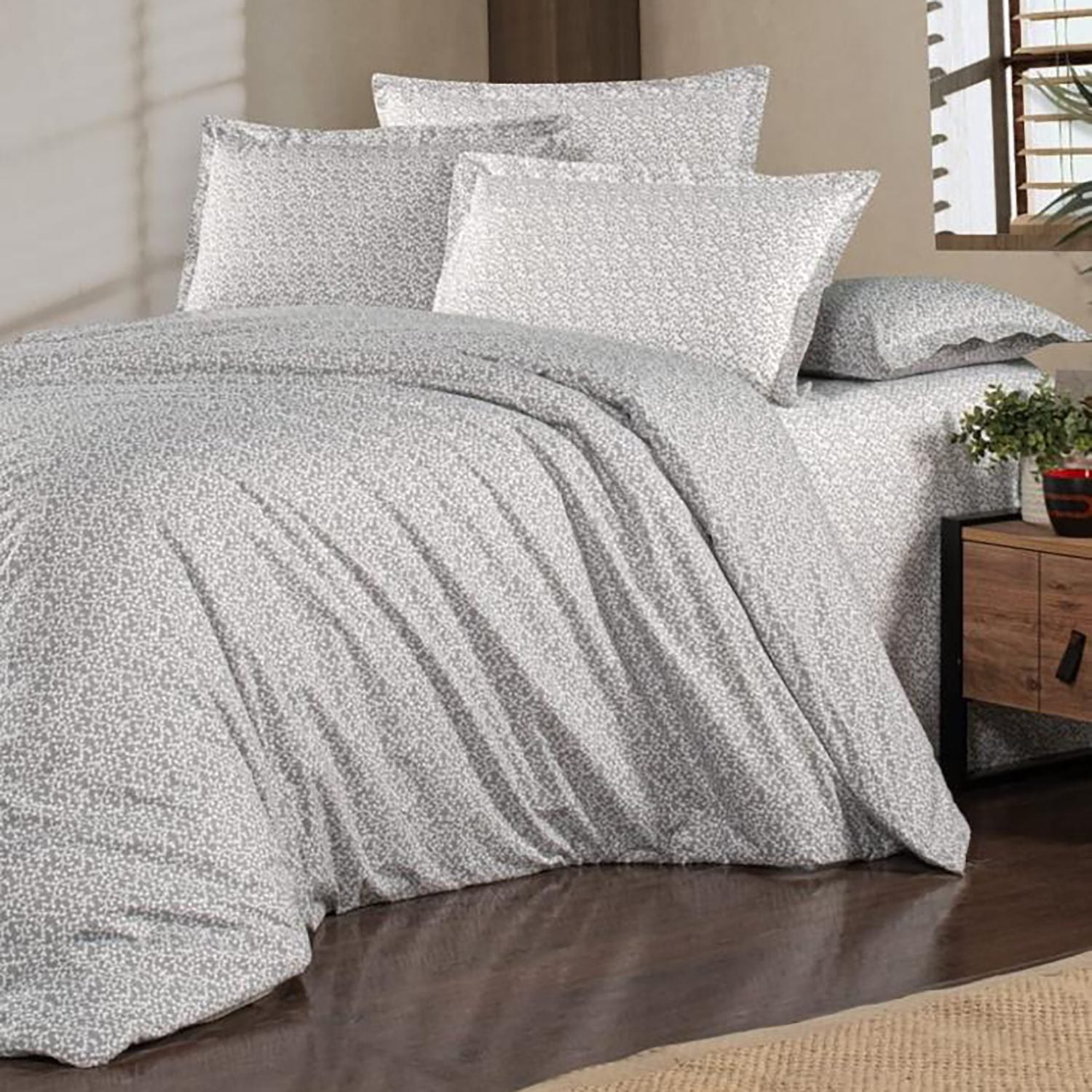 Lenjerie de pat ranforce Clasy King size  | 11272-R