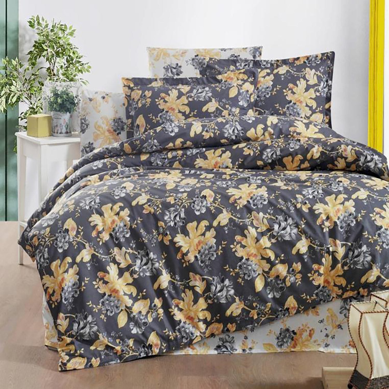 Lenjerie de pat ranforce Clasy King size  | 11276-R