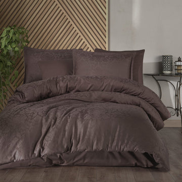 Lenjerie de pat Jacquard bumbac 100% - 6 piese | 9752-R