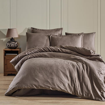 Lenjerie de pat Jacquard bumbac 100% - 6 piese | 9742-R