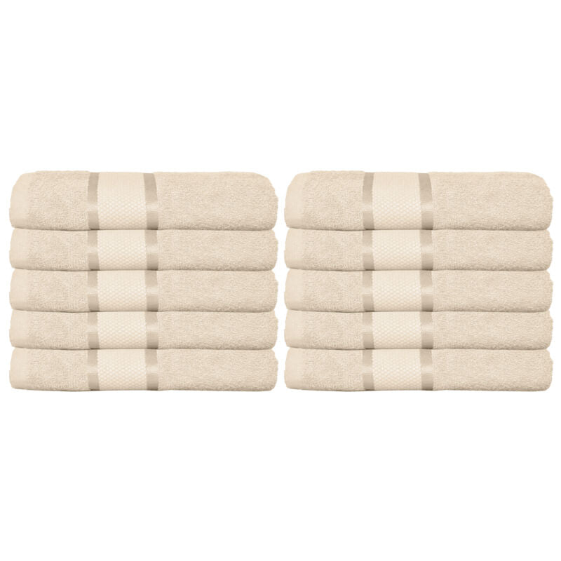 Set 10 prosoape 100% Bumbac - model NewLook Border | 0068