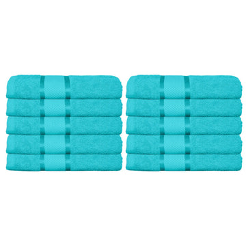 Set 10 prosoape 100% Bumbac - model NewLook Border | 0069