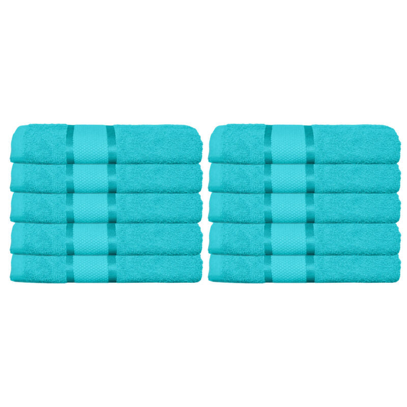 Set 10 prosoape 100% Bumbac - model NewLook Border | 0069