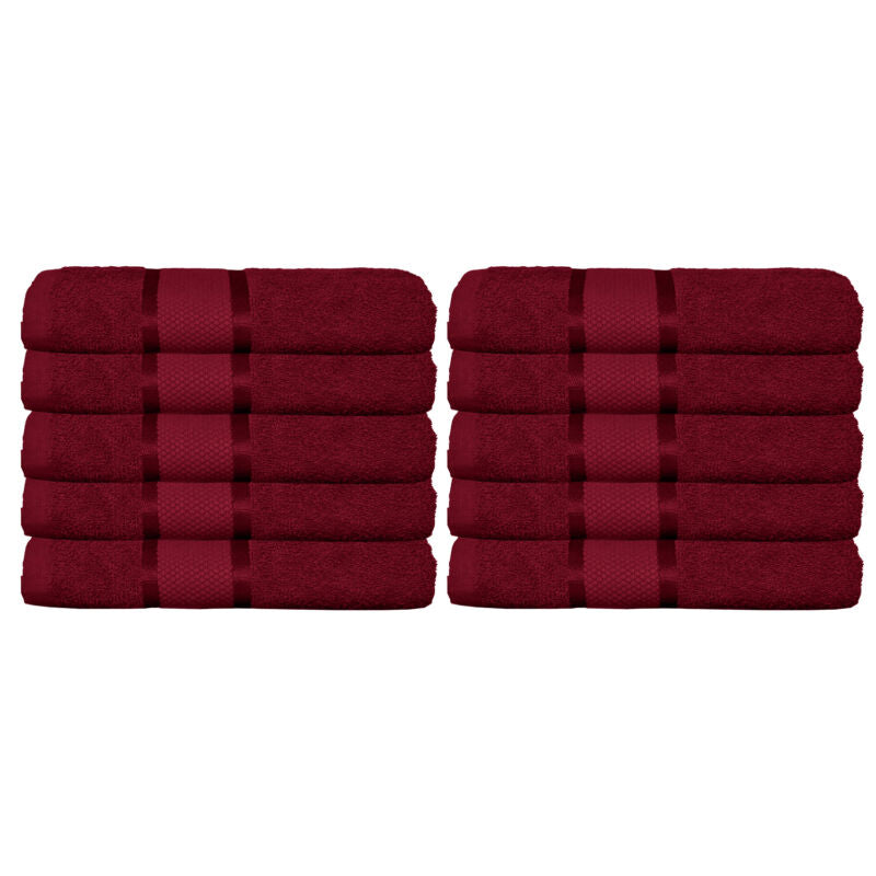 Set 10 prosoape 100% Bumbac - model NewLook Border | 0070