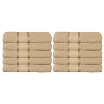 Set 10 prosoape 100% Bumbac - model NewLook Border | 0071
